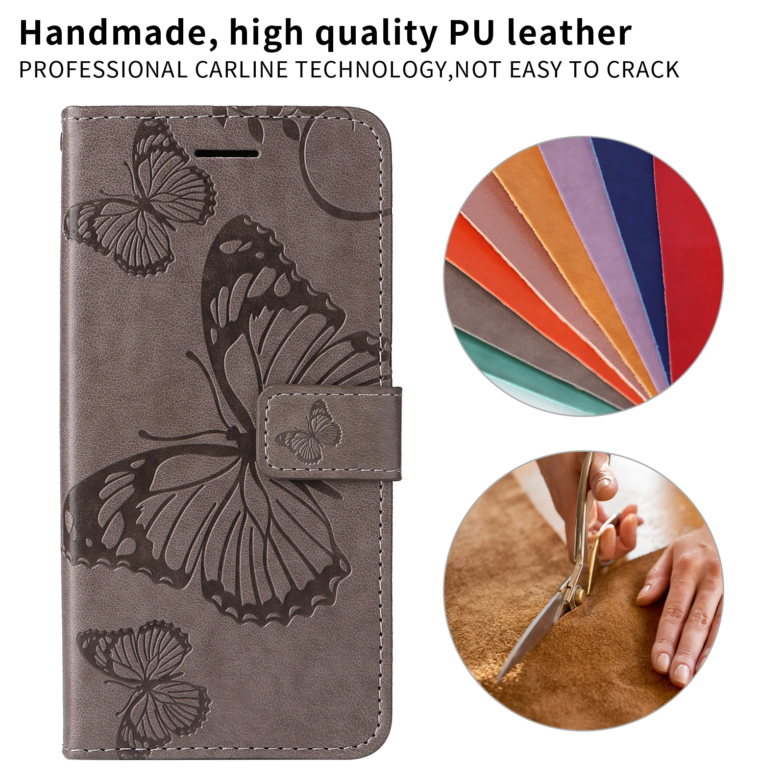 Premium Wallet Flip Phone Case - Versatile Luxury Protection & Sleek Design