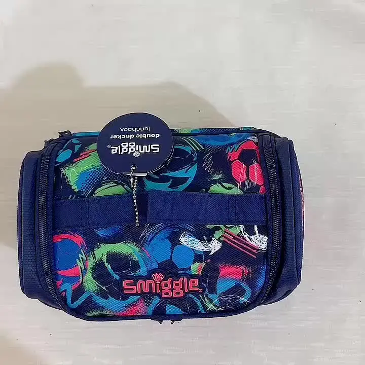 Австралия Smiggle оригинальная детская сумка для обеда мальчика крутая синяя