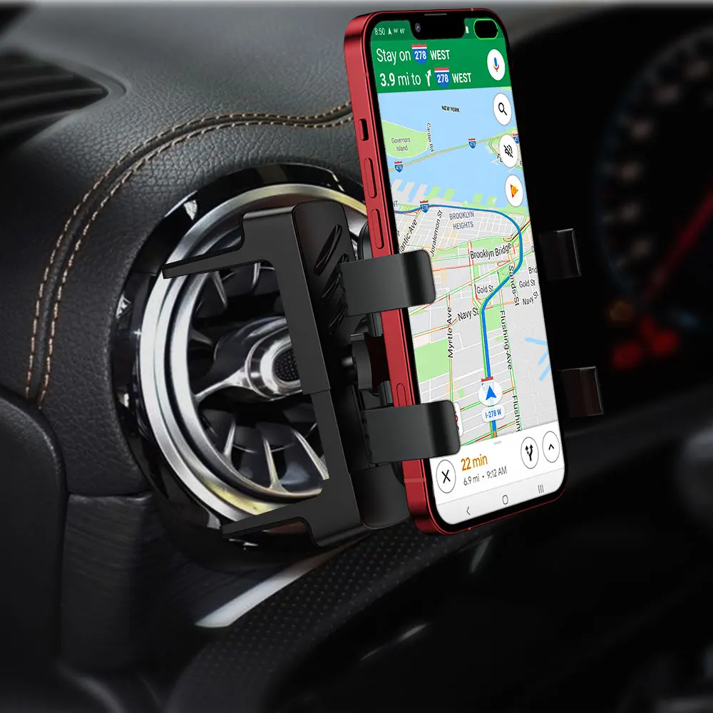 

Car Phone Mount for Circular Air Conditioning Outlet Mobile phone holder for round vent scratch protection car mobile mount