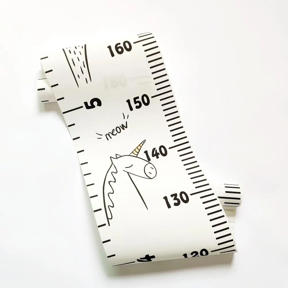 Height Tracking Decor for Kids Room Kids Growth Chart Children's Growth Chart Wall Hanging with Cartoon for Boys Bedroom