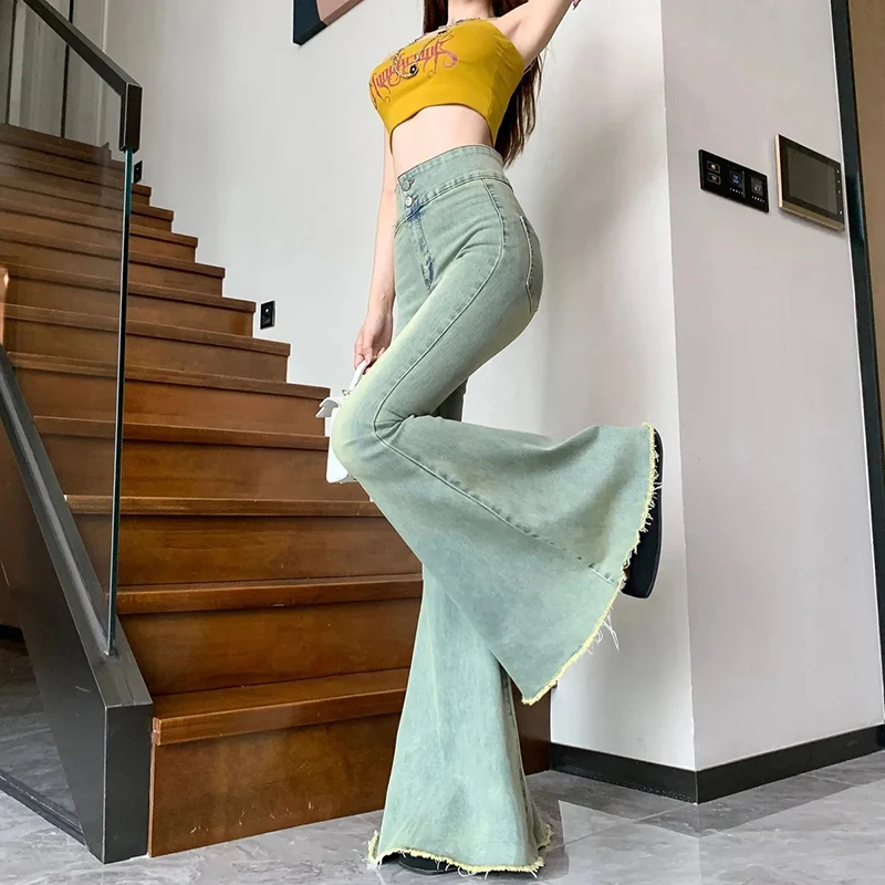 ペンティーズ フレアパンツ Y2K Coolane 女性用 春夏 クラブ セクシー カントリーコンサート Y2K