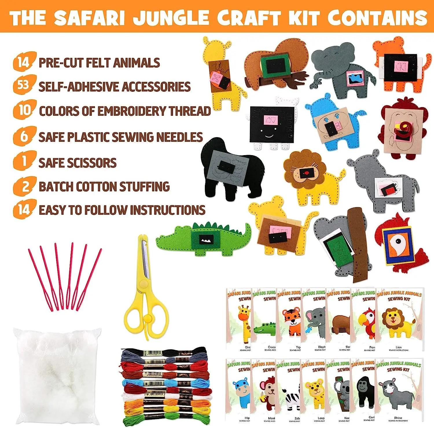 Kids Sewing Kits Sew Mini Craft Kit Sew Mini Craft Kit First Sewing Kit For  Beginners DIY Projects Of Stuffed Animal Dolls - AliExpress