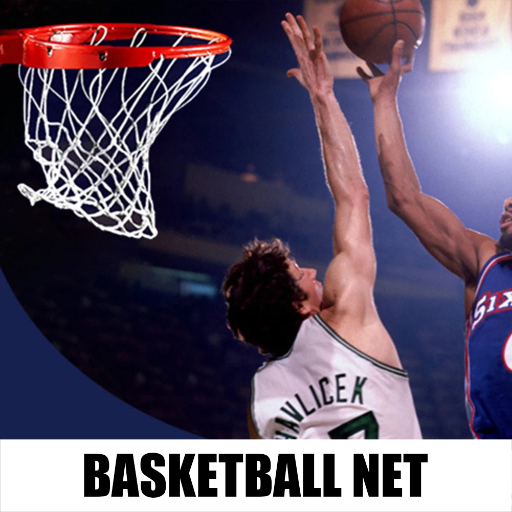 Outdoor Basketball Rack Equipment Basketball Hoop Thicken Nylon Braided Mesh Net Nylon Standard Hoop Net
