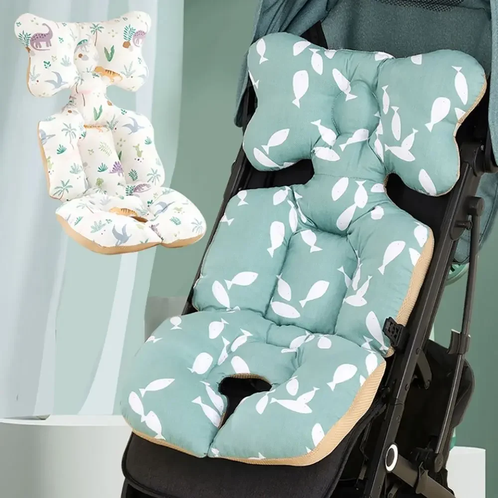 

2023 Baby Stroller Mattresses Cushion Prams Cart Mat Fish Newborn Pushchair Accessories Cotton Breathable Car Seat Pad For Baby