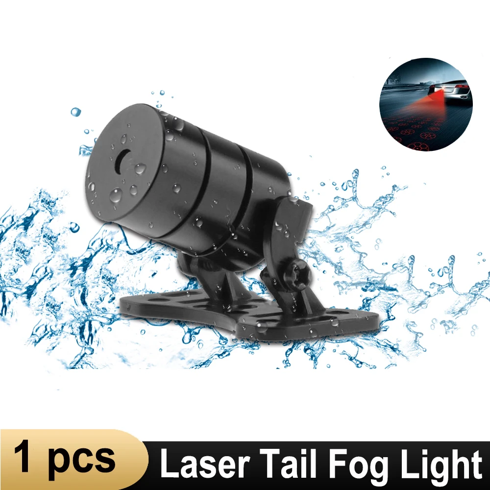

New Car Laser Tail Fog Light Anti Collision car forlight Lamp Braking Parking Signal Warning Lamps Universal LED car fog light
