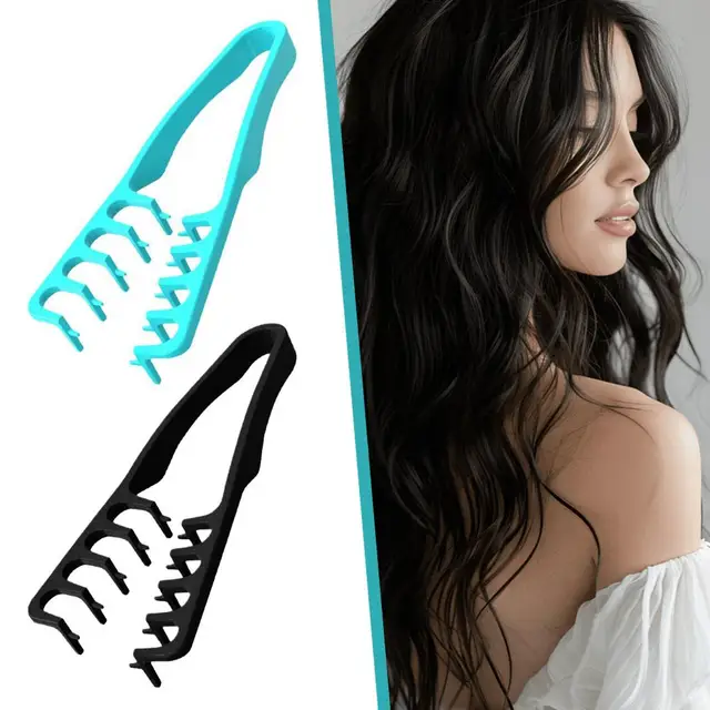 Peigne de coiffure à dents larges, volumateur, moelleux, texturé, Style coréen, racine de cheveux, outil de coiffure moelleux pour M0U7 1
