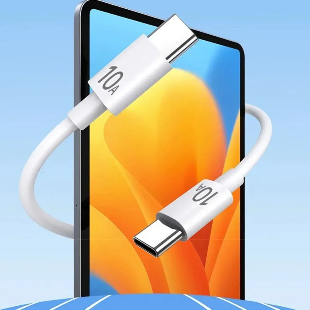 10A USB C To Type C Cable 120W Mobile Phone Quick Charge Data Cable PD Fast Charging Cord Line for Xiaomi Iphone 0.25/1/1.5/2/3m