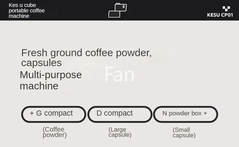 Description Picture 4 of item15Bar Espresso Machine Cordless Grinder Portable Capsule Coffee 5 Extraction Modes 220V Semi-automatic Coffee Maker Combo Kit