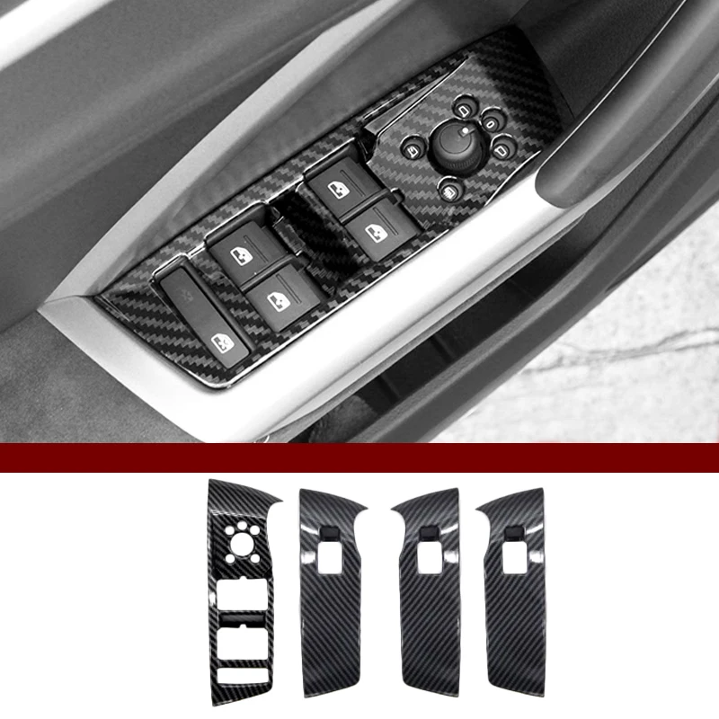 Auto Konsole Dashboard Panel Dekoration Abdeckung Trim Streifen Für Audi Q3 2019-2022 LHD Carbon Textur Innen Geändert zubehör – Detail 6