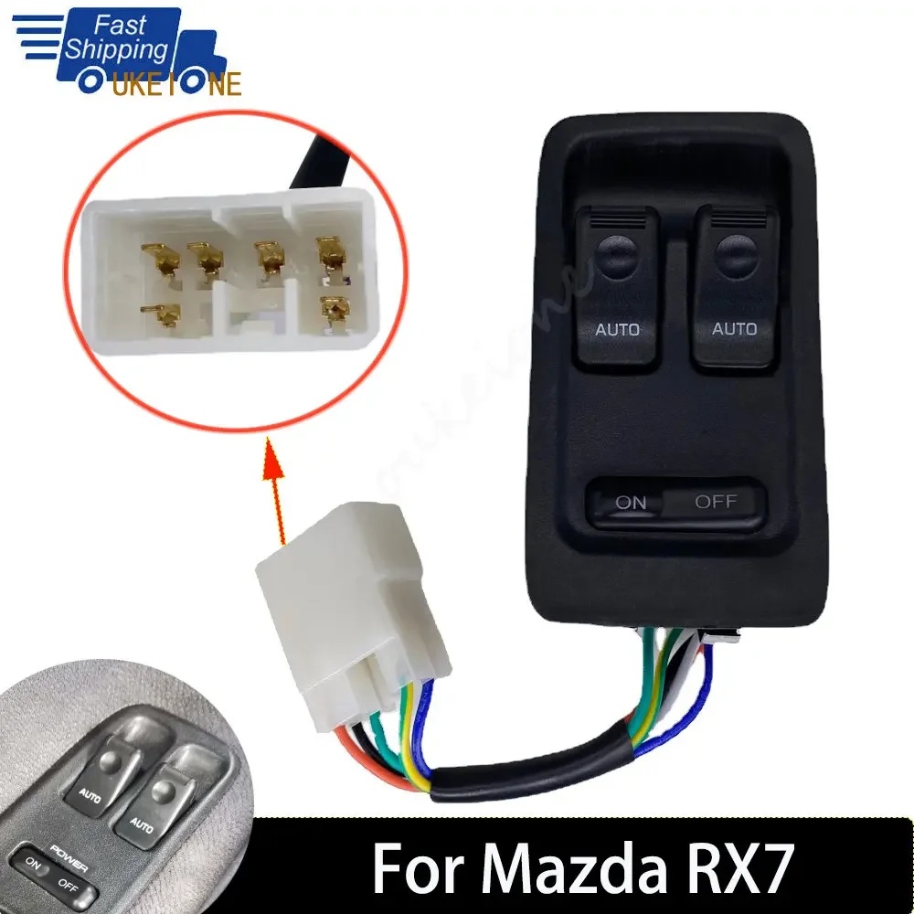 

Переключатель управления главным окном электропитания, подъемник, регулятор, кнопки, запчасти для Mazda Rx7 Rx-7 1993-2002, автомобильные аксессуары FD1466350C
