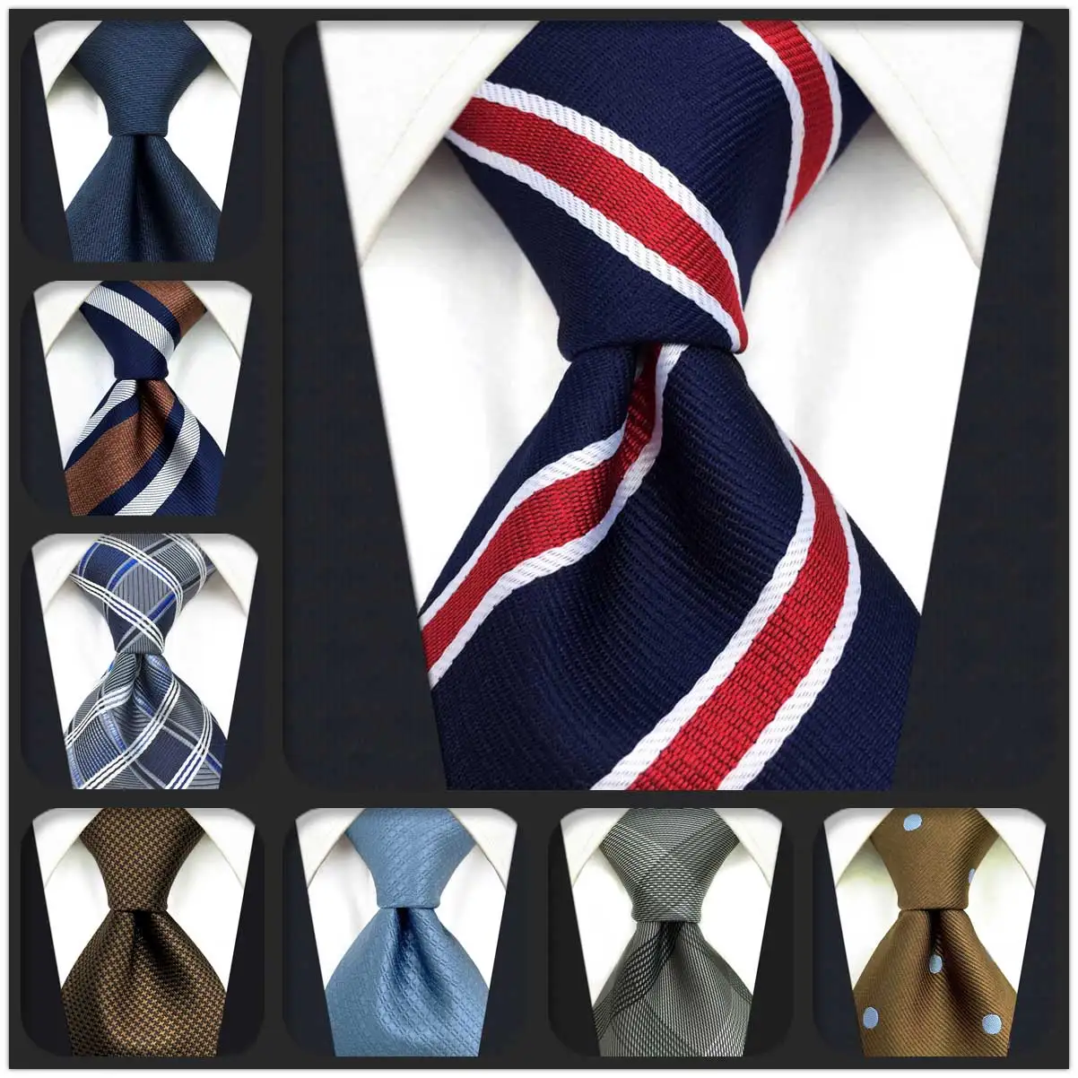 Men's Necktie 160cm 63" Wedding Ties for Blue Navy Floral Christmas Gift