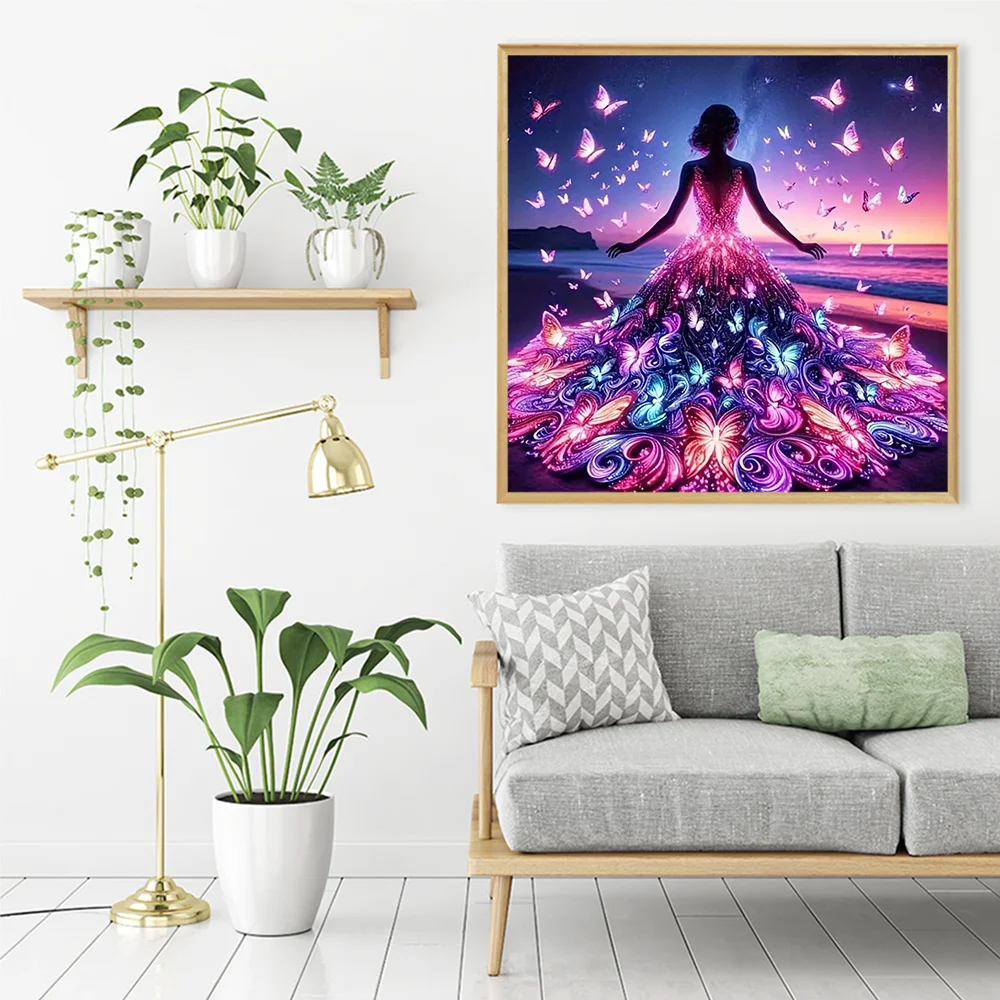 5D Woman Portrait Diamond Painting 3
