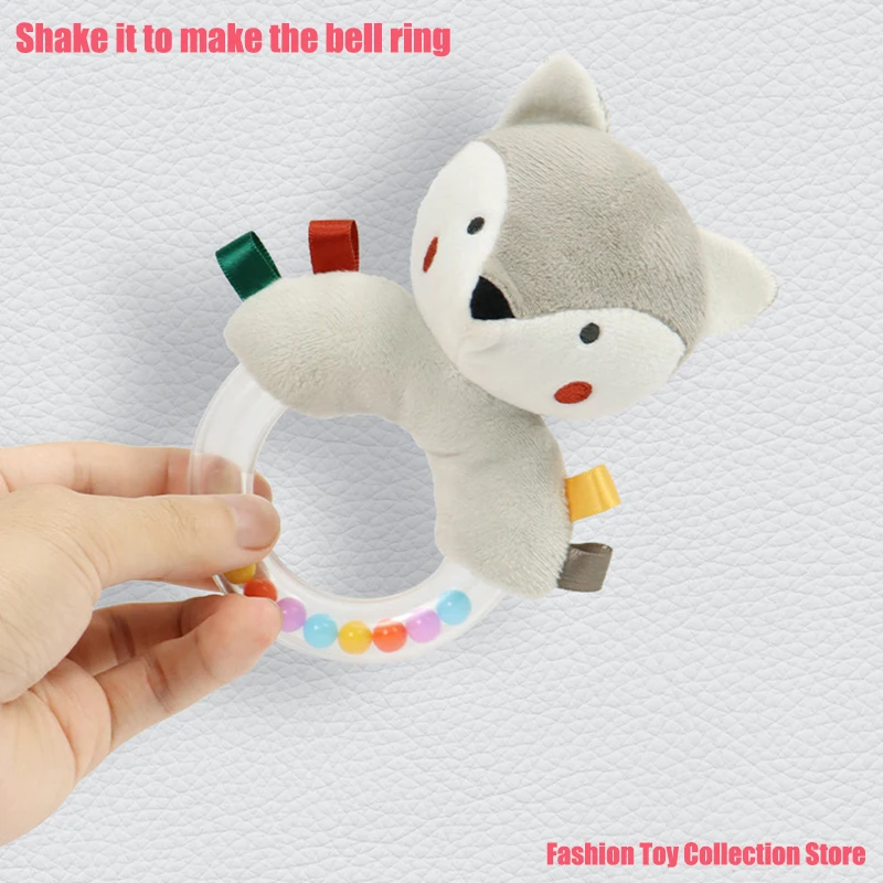 Campana de peluche nórdica 3D suave para bebé, sonajero suave para