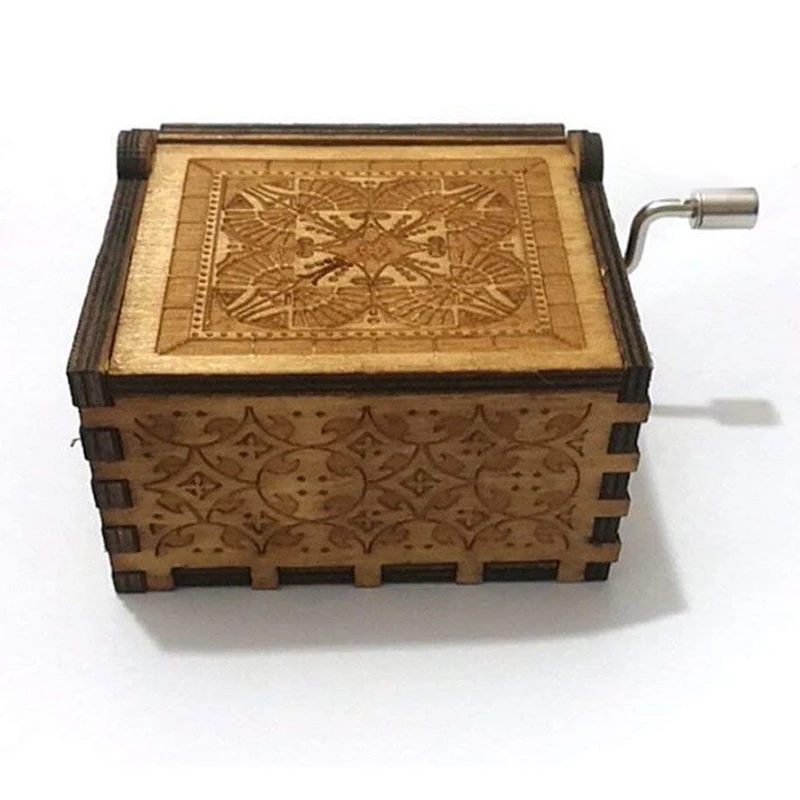 You Are My Sunshine Wooden Music Box Laser Engraved Vintage Gifts for Birthday