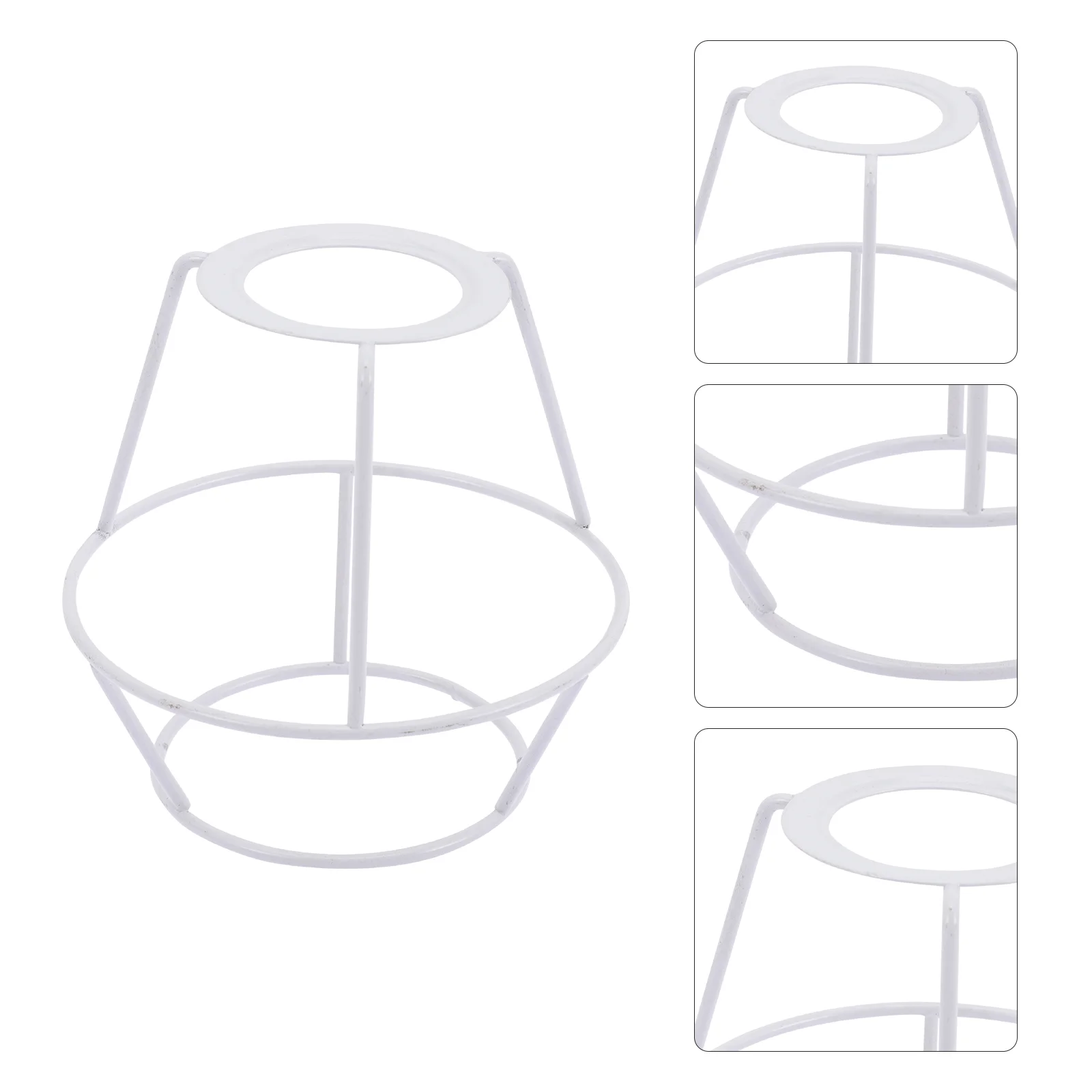

Light Stand Vintage Desk Lamp Shade Ring Frame Lampshade Fitter Wire Cover Wrought Iron Chandelier Frames