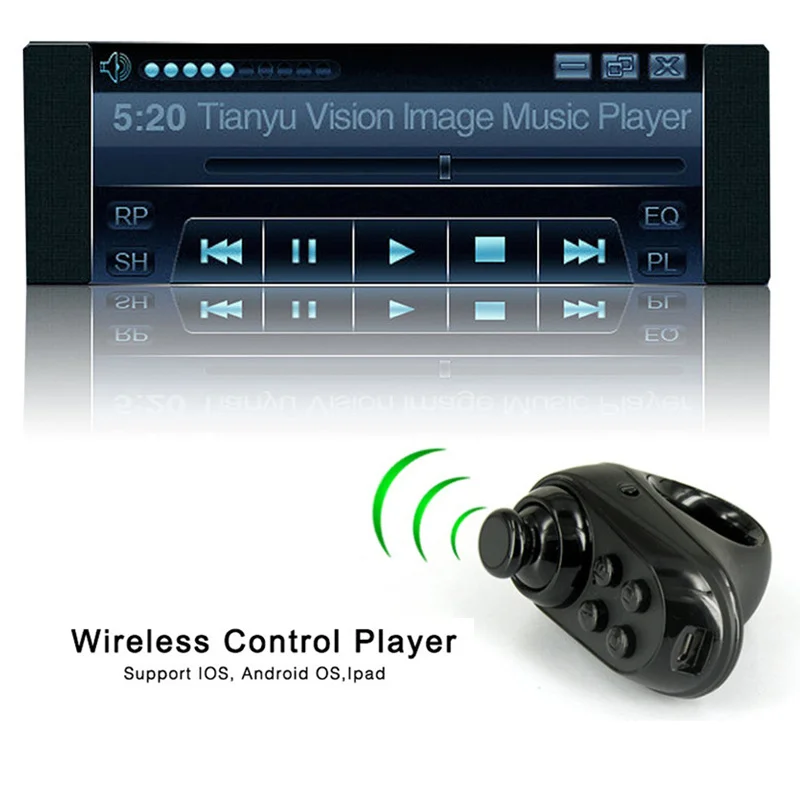 Wireless VR Remote Game Controller R1 Mini Ring Joystick Bluetooth Gamepad Camera Control For Android 3D Glasses Accessories