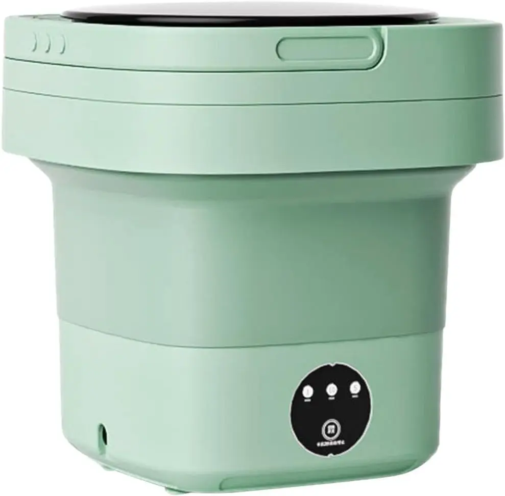 Foldable Washing Machine Small Washer 6.5L High Power Folding Washing Machine Portable Clothes Washer for Travel Laundry, Vio