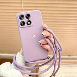 Enhanced Liquid Silicone Case with Lanyard Cover - Motorola Edge 70 Ultra (PURPLE)