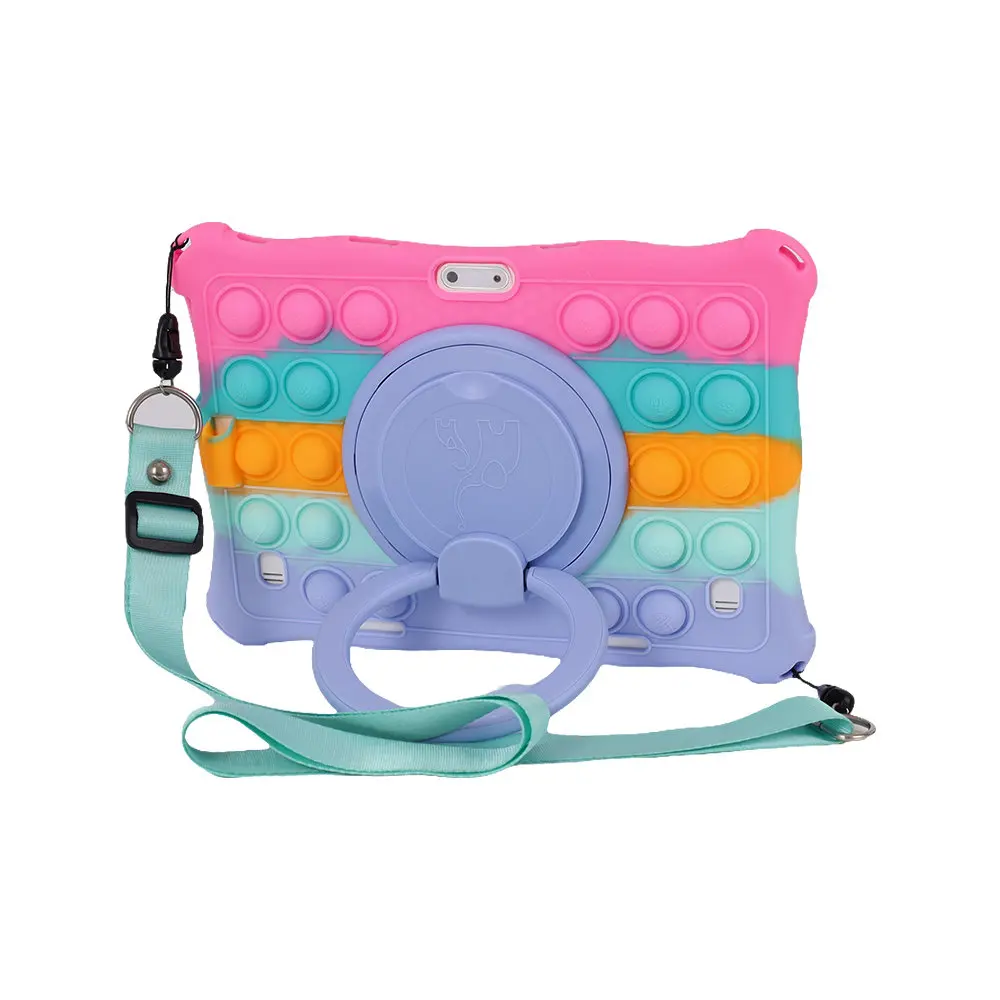 Universal 10.1 Inch Soft Silicone Rotating Tablet Case