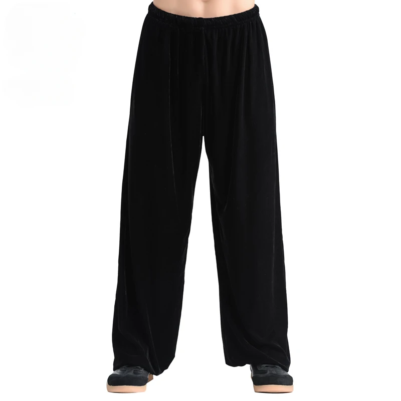 Winter Tai Chi Pants Velvet Kung Fu Martial Art Pants Yoga