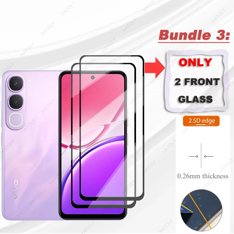 Black Edge Protective Film and Tempered Glass Screen & Camera Lens Protector