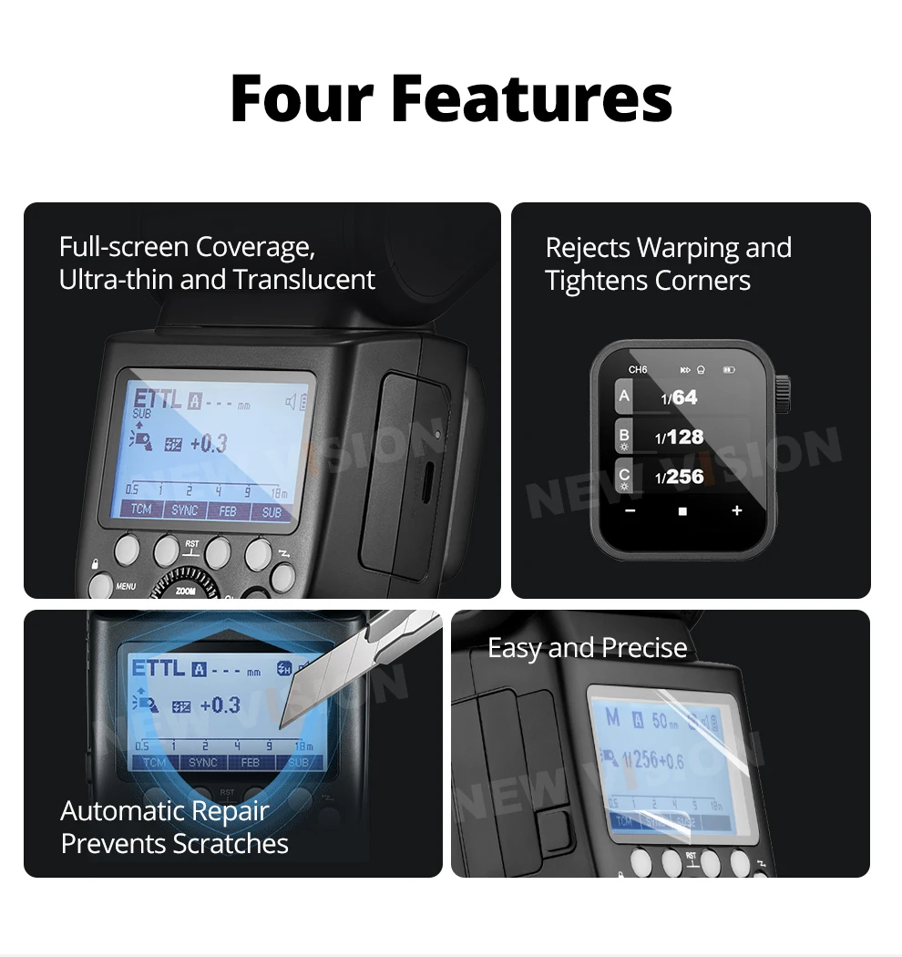 X3 Xnano Screen Protective Film Flash Trigger Screen Protective Tempered Glass L