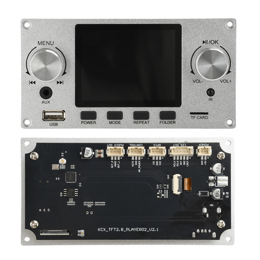 Multifunction Bluetooth Audio Decoder Hi-Fi Stereo Audio Decoder Module Support I2S Digital Output Player Equalizer
