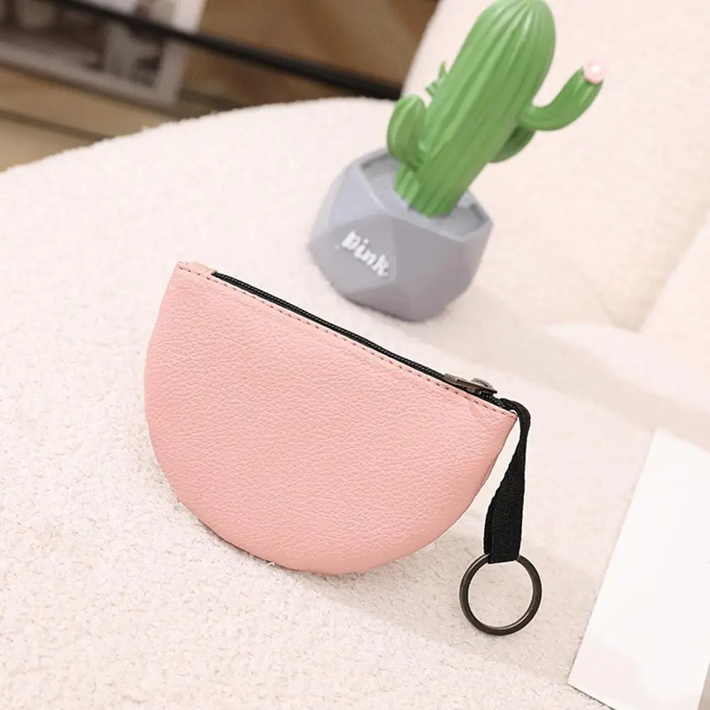 Fruit Leather Coin Purse Keychain – Mini Zipper Pouch For Coins, Keys, Bag Charm (Orange, Strawberry, Etc.)
