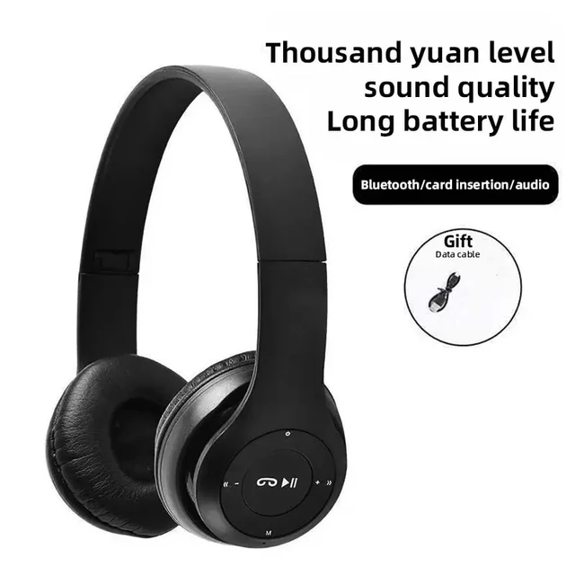 Handsfree Wireless Headphones Noise Canceling Headphone Earphone P47 headset Bluetooth Head Phone for iPhone Huawei Samsung S22 2