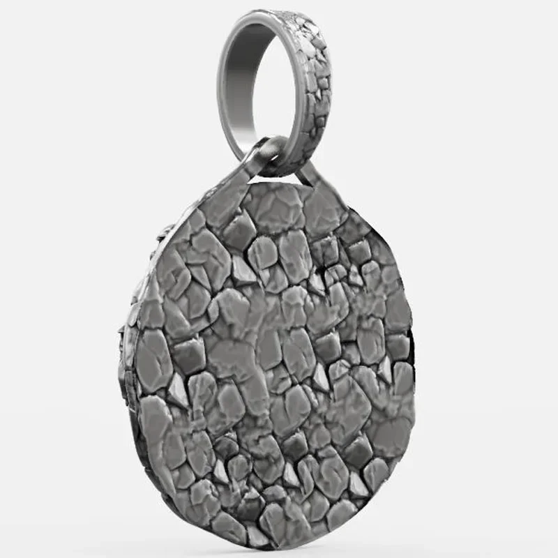 6g Fire and Blood Western Dragon Knight Mens Pendant Real  Customized 925 Solid Sterling Silver