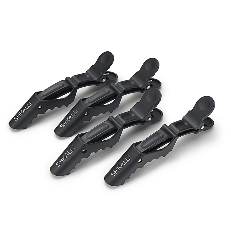 SHKALLI Black Alligator Hair Clips Styling Hair Clips Professional Hair Salon Tools