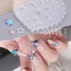 Bow Tie Nail Art Heart Shape Silicone Mold Star Rhinestones Shape Mold Templates Gel Print Stencils Manicure Carving Decoration 2