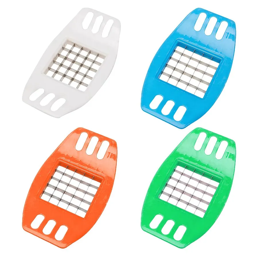Vegetable Cutter Stainless Steel Vegetable Potato Slicer Cutter Chopper Chips Making Tool Potato Cutting Fries Tool Kitchen Accessories