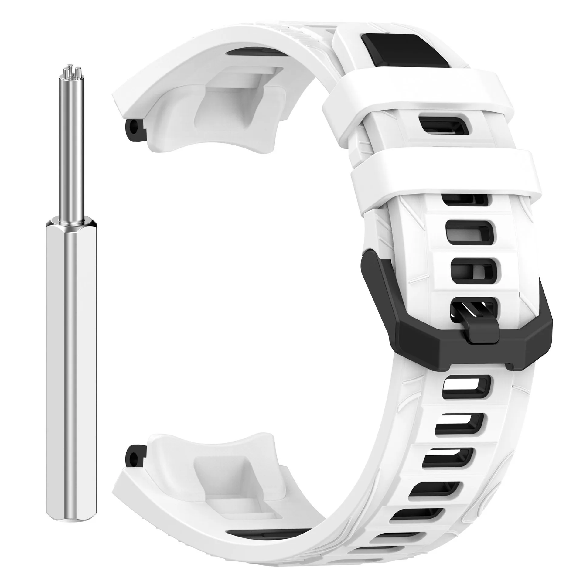 Premium Dual-Tone Silicone Smartwatch Strap - Compatible with Popular Smartwatch Models