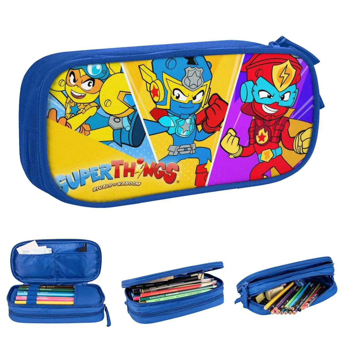 

Lovely Game Super Things Pencil Cases Pencilcases Pen Kids Large Storage Bag Students School Cosmetic Stationery