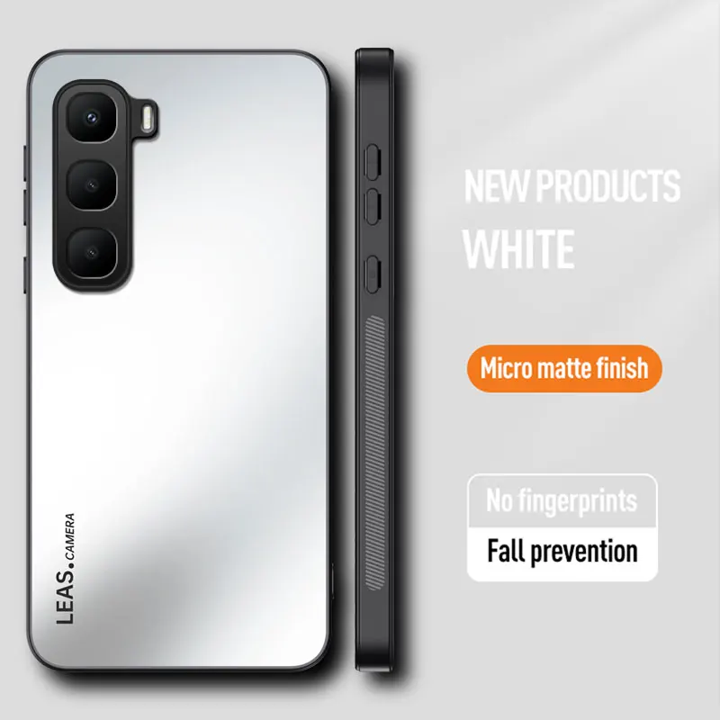 Luxury Acrylic Frosted Case with Anti-Drop Bumper