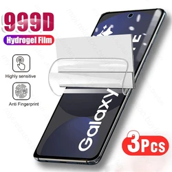 3-Pack Full Cover Hydrogel Screen Protector for Samsung S24 FE (3Pcs-Transparent)