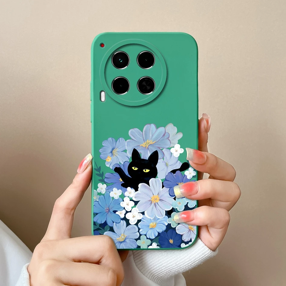Luxury Soft Silicone Fashion Design Cover Case with Screen Protector