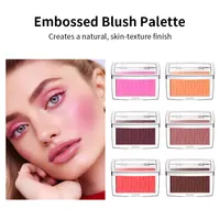 Brightens Embossed Blush Palette Rosy Blusher Facial Blush Powder 3D Relief Blush Palette Brown Cheek Contour Rouge Cosmetics 1