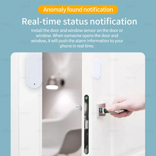 Smart ZigBee Window Door Sensor with Lux or Vibration Detection Home Security Real-time Alarm Work with Home Assistant Z2mqtt 6