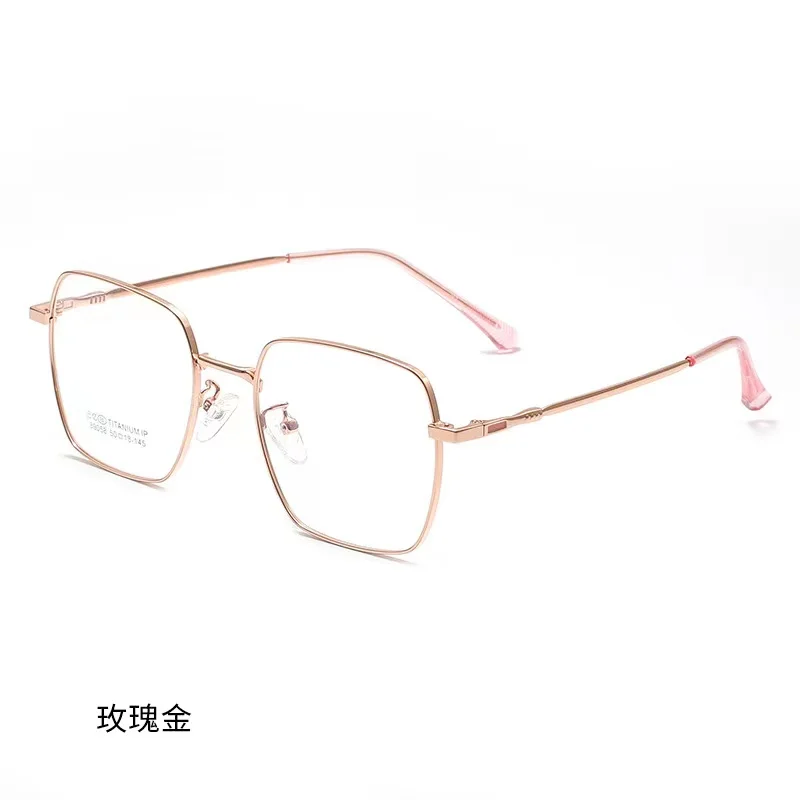 

50mm 2023 New titanium alloy man Square Glasses Frame Prescription Glasses Optical Eyeglasses 89058