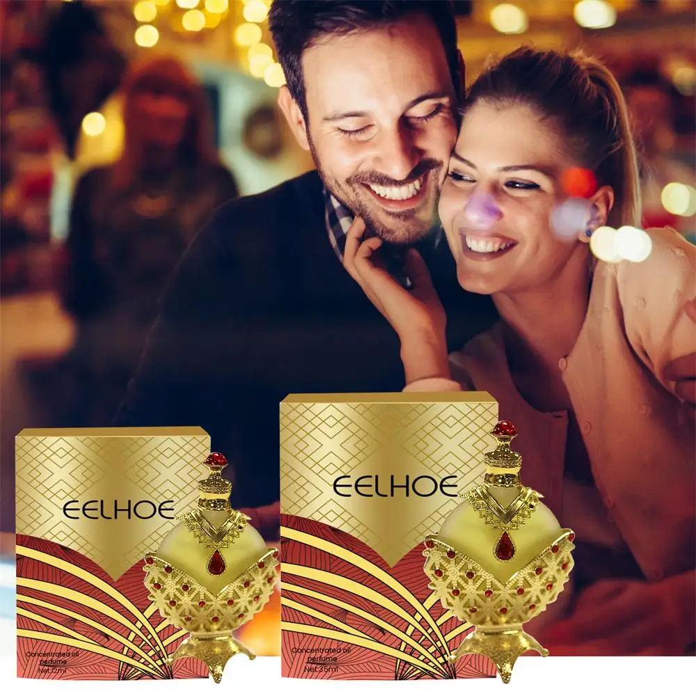 

35ml Perfume Oil Fragrances Luxury Design Gold Arabian Style Concentrated Perfume Oil Perfume For Women Long Lasting Oil Perfume
