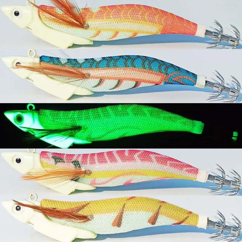 Giappone 13Cm/42G 35G Luminous Glow Jig Head Squid Jig Octopus Jig Octopus Lure Sea Jig Game Fishing Lure Squid Hooks