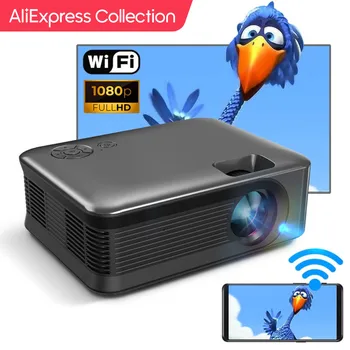 AliExpress 컬렉션 Ubeamer A30C 미니 프로젝터, 휴대용 3D 극장 와이파이 동기화, 안드로이드 IOS 스마트폰, 4K, 1080P