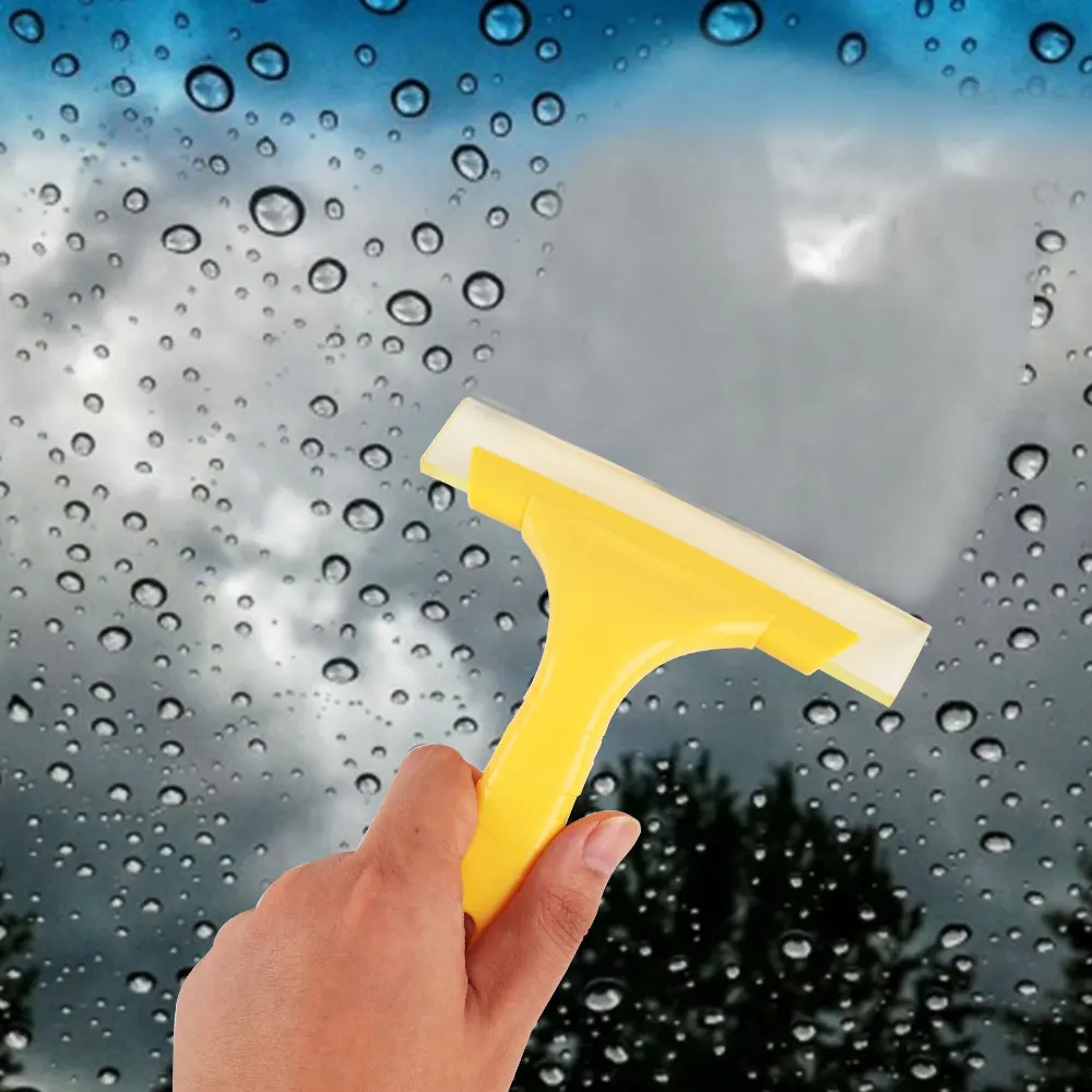 Silicone Water Wiper Scraper Multi-function Wiper Car Vehicle Soap Cleaner Windshield Window Washing Cleaning Tool A