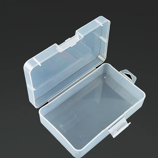 1pc Visible Plastic Fishing Lure Box Fishing Tackle Box Transparent  Rectangle Storage Box Screw Holder Case Organizer Container - AliExpress