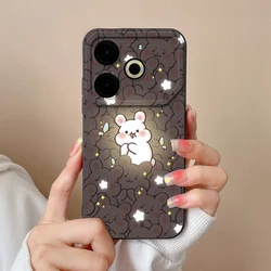Cute Creative Pattern Shockproof Silicone Phone Case - Soft Protective Back Cover for Tecno Pova 6 Neo (TYB581)