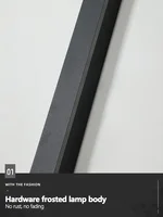 โคมไฟติดผนังกันน้ํากลางแจ้ง LED Strip พื้นหลังโคมไฟบันไดโคมไฟสวนห้องนั่งเล่นห้องนอนข้างเตียง IP65 โคมไฟติดผนัง 5