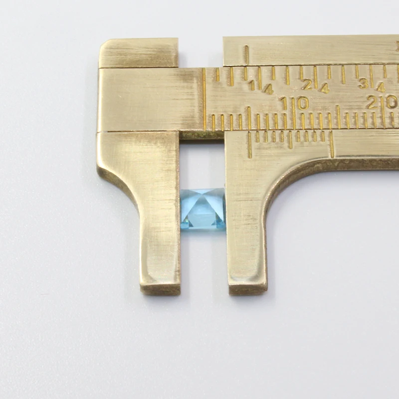 5mm * 5mm Natural Princess Square Cut Topaz Loose Gemstone Jewelry DIY VVS Grade 100% Real Topaz Loose Gemstone for Jewelry DIY