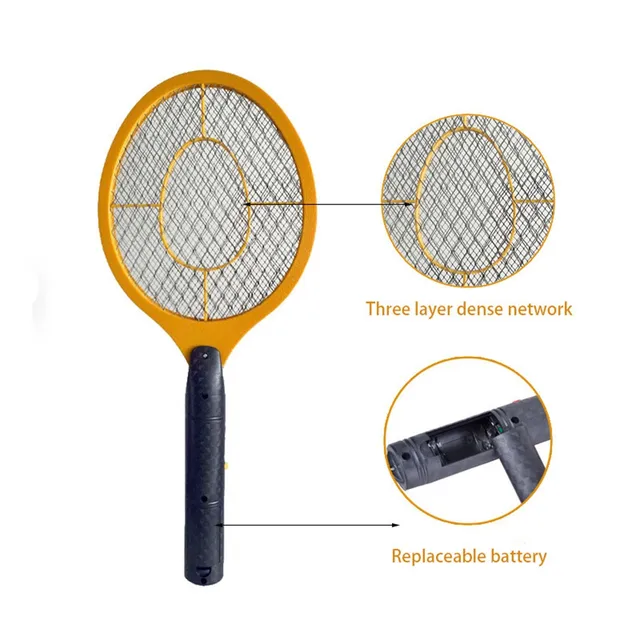Electric Fly Insect Bug Zapper Bat Handheld Insect Fly Swatter Racket Portable Mosquitos Killer Pest Control For Bedroom Insects 5